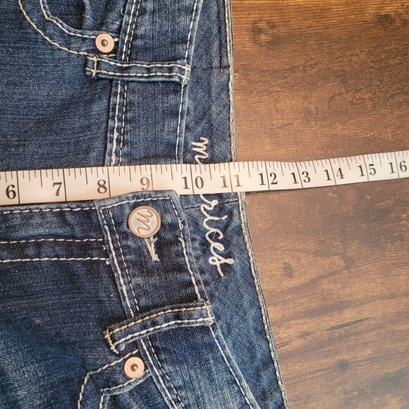 Maurices Jeans 10 R Curvy Bootcut M Pocket Mid Rise Medium Light Wash Stretch - Picture 7 of 10